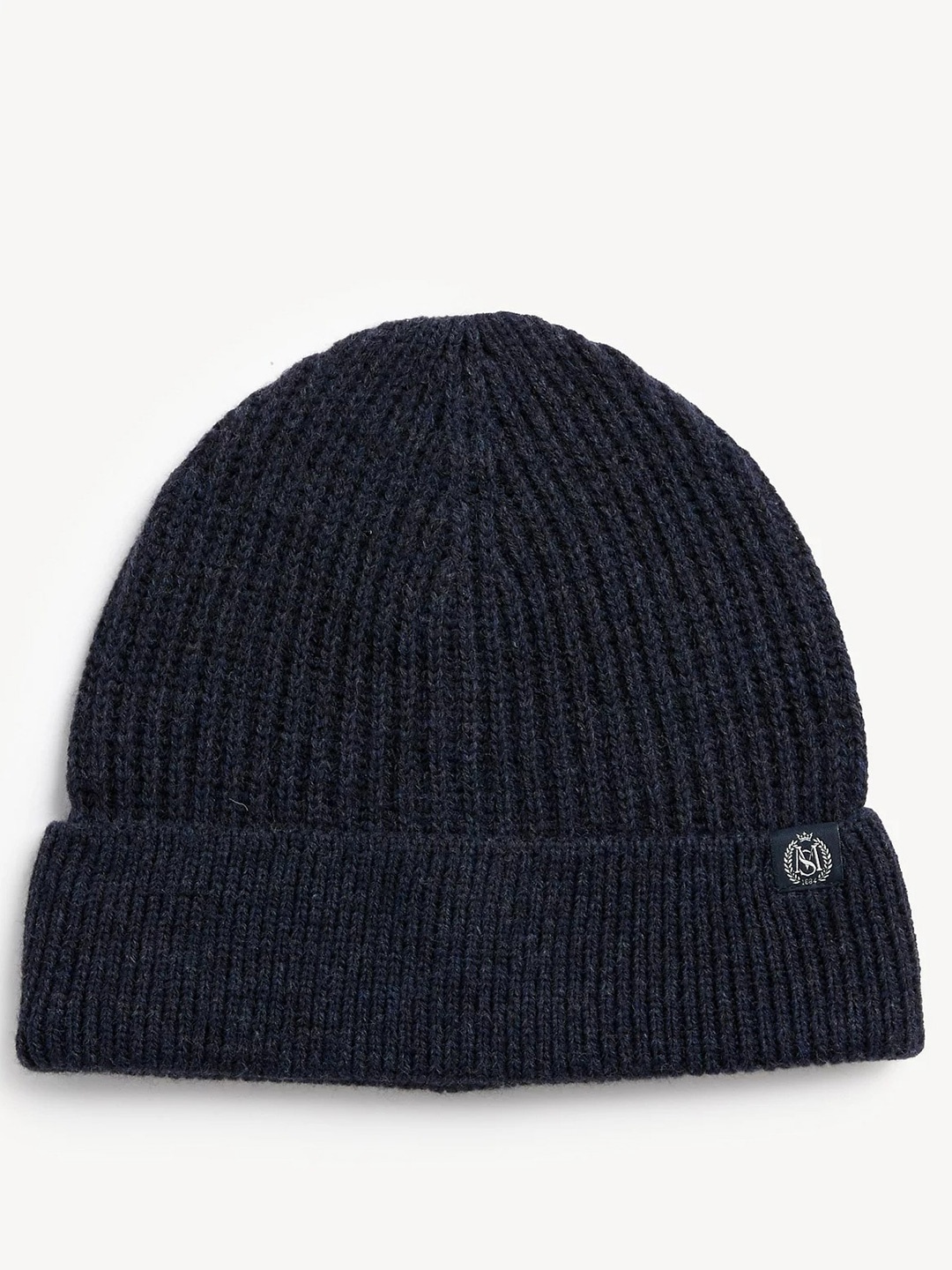 

Marks & Spencer Men Navy Blue Beanie