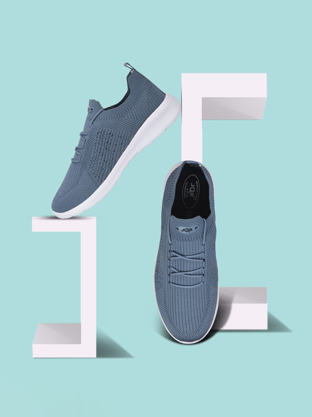 

JQR Men CONNECT-004 Blue Connect Mesh Running Shoes