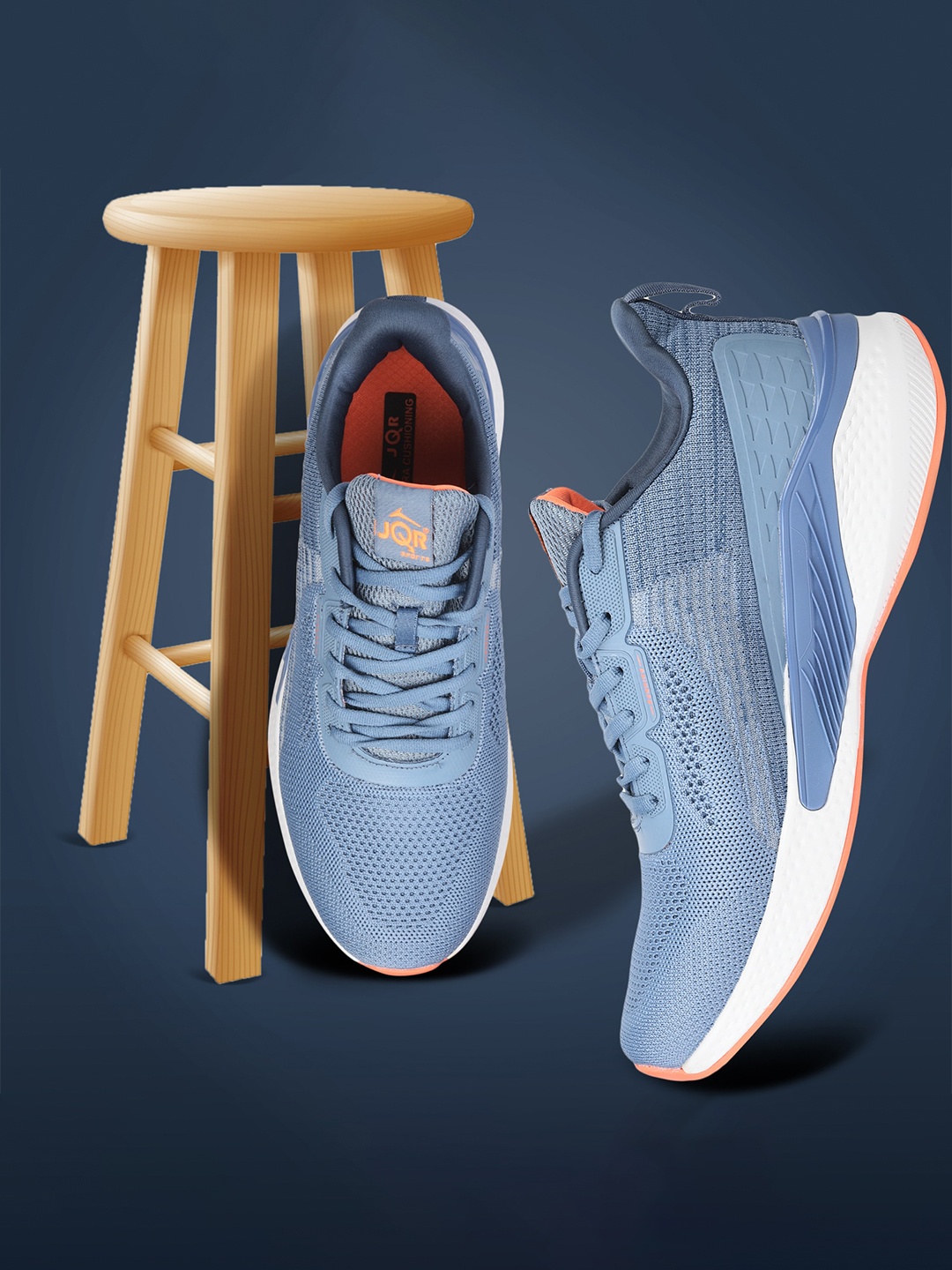 

JQR Men WIND Blue Mesh Running Shoes