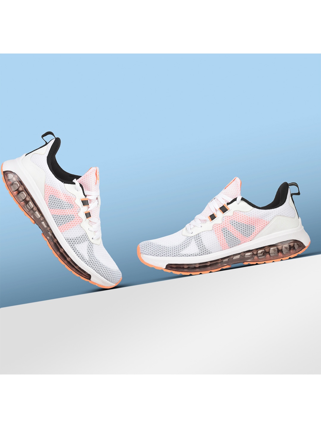 

JQR Men PREMIUM White Mesh Running Shoes