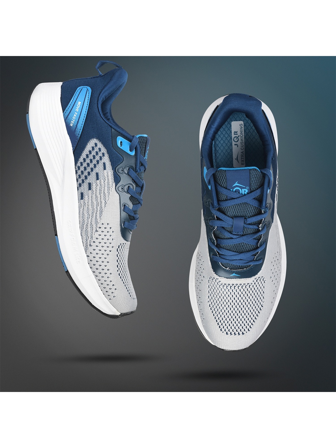 

JQR Men SMS Grey Mesh Running Shoes
