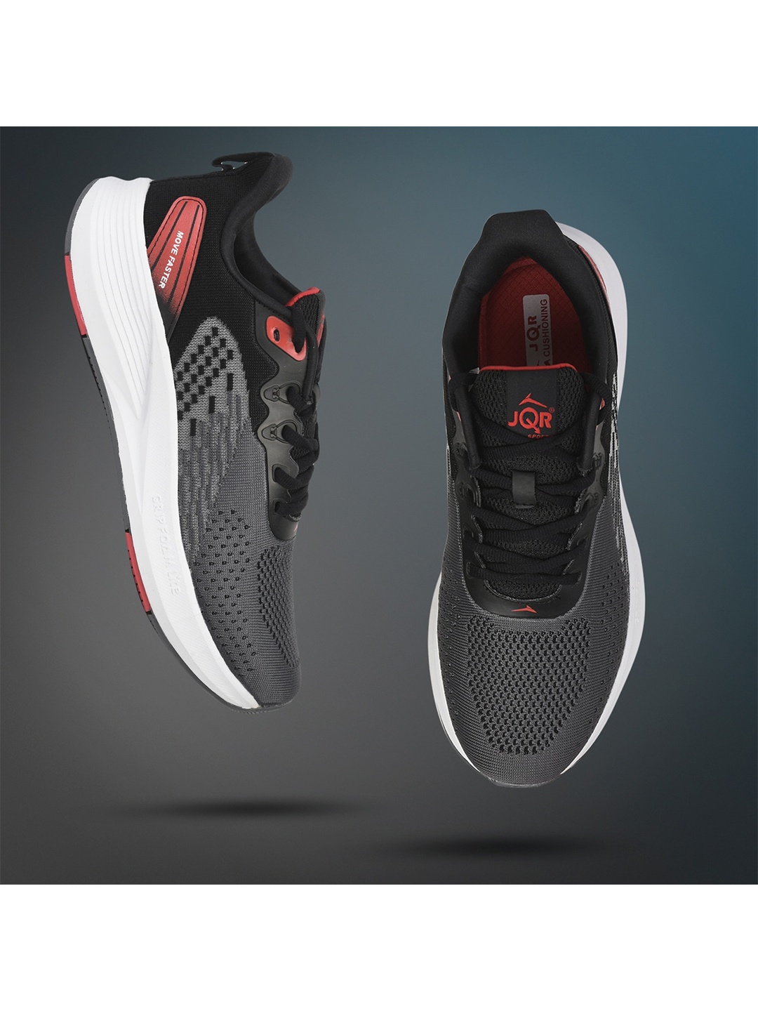 

JQR Men SMS Black Mesh Running Shoes