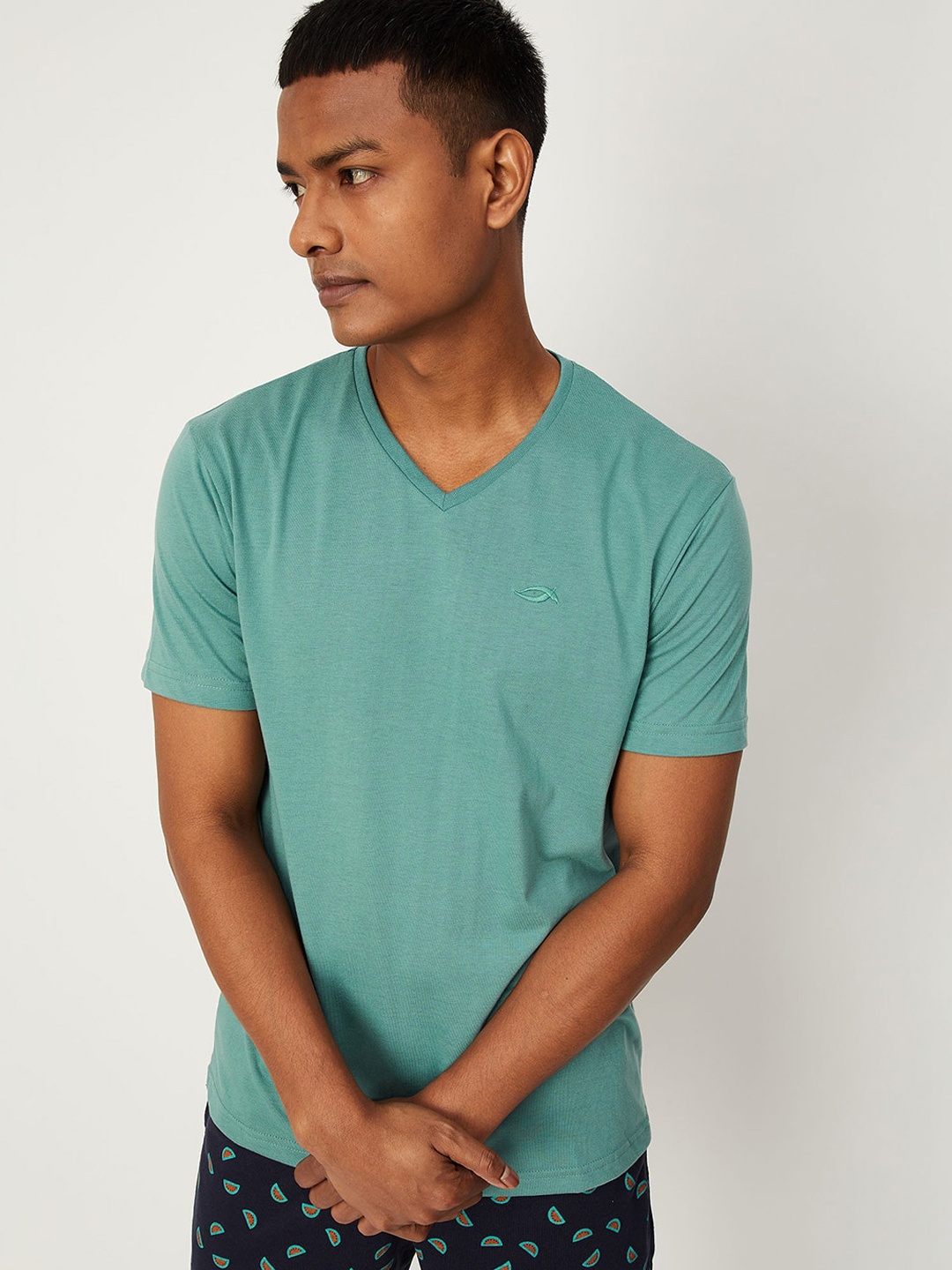 

max Men Green Lounge Tshirt