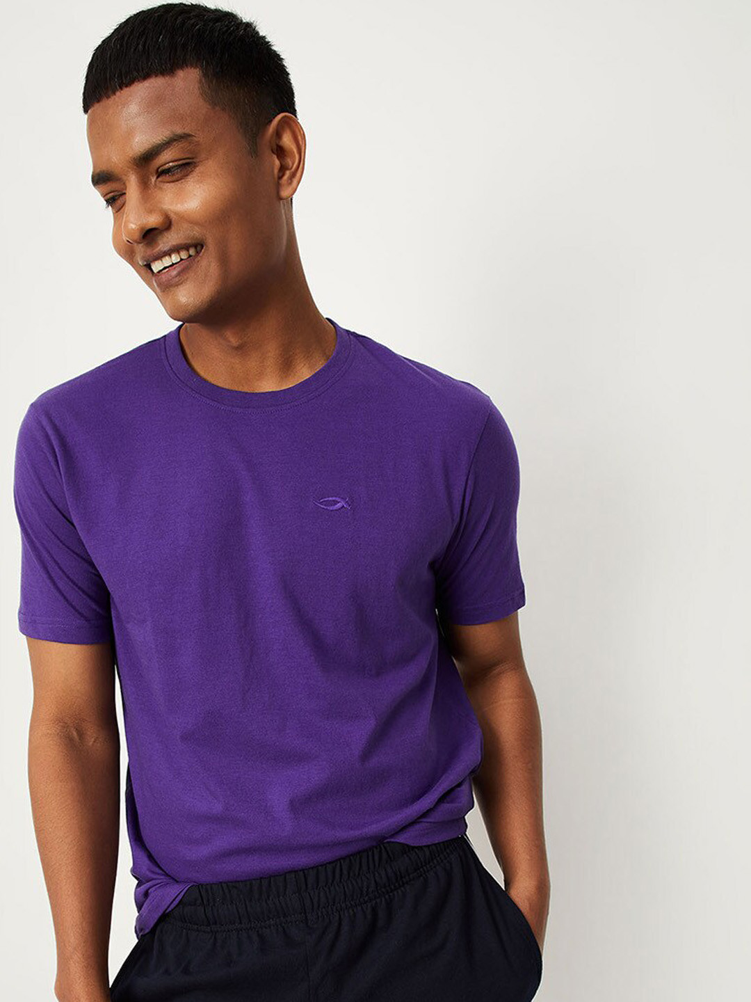 

max Men Purple Lounge T-shirt