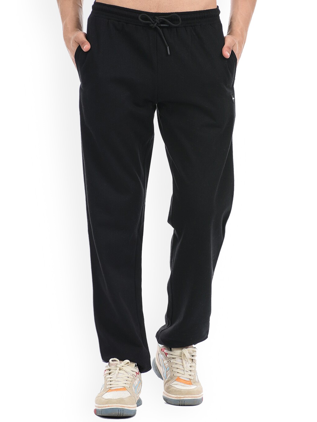 

Cloak & Decker by Monte Carlo Men Black Cotton Track Pants