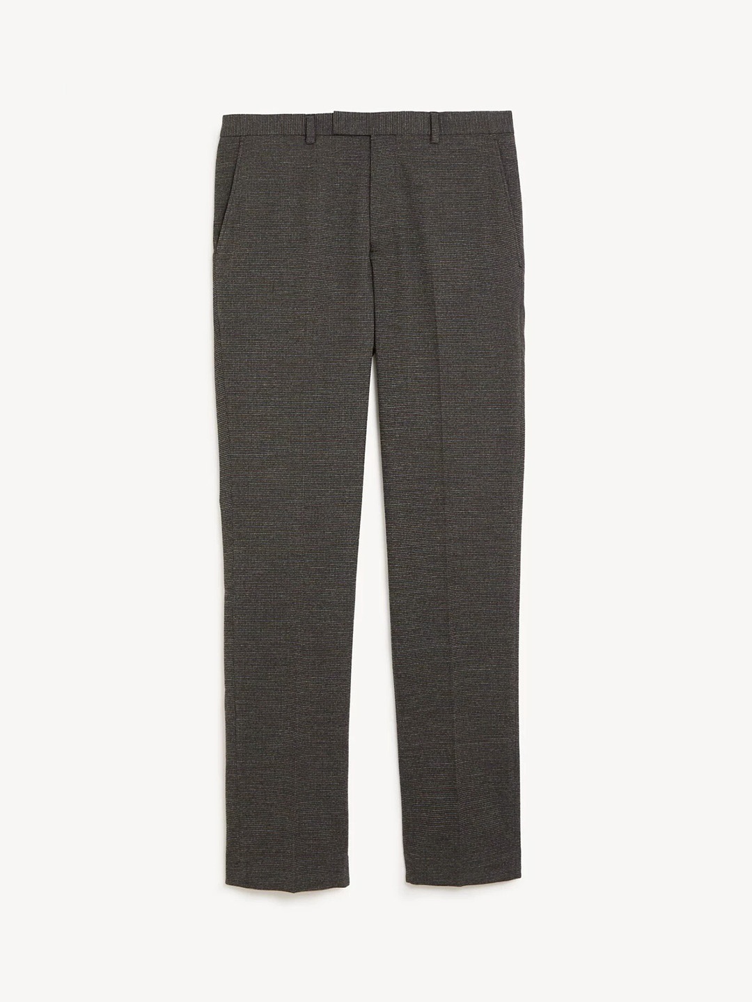 

Marks & Spencer Men High-Rise Trousers, Grey