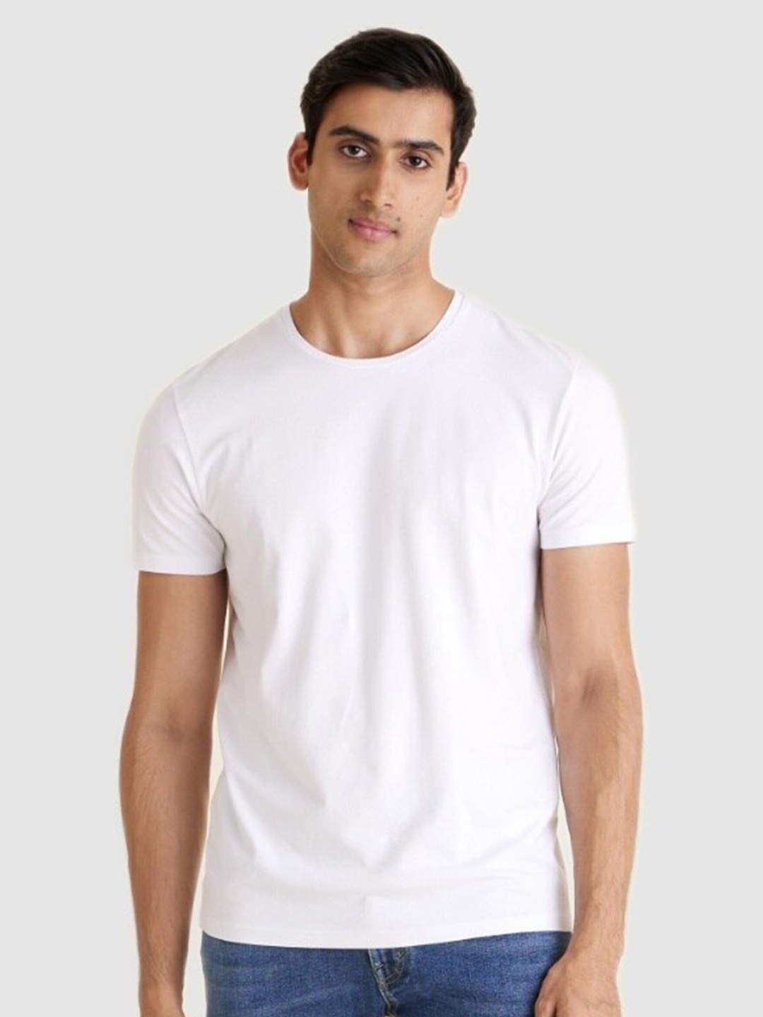

Celio Men White Cotton T-shirt