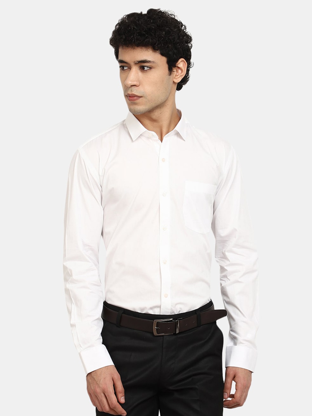 

V-Mart Men White Formal Cotton Shirt