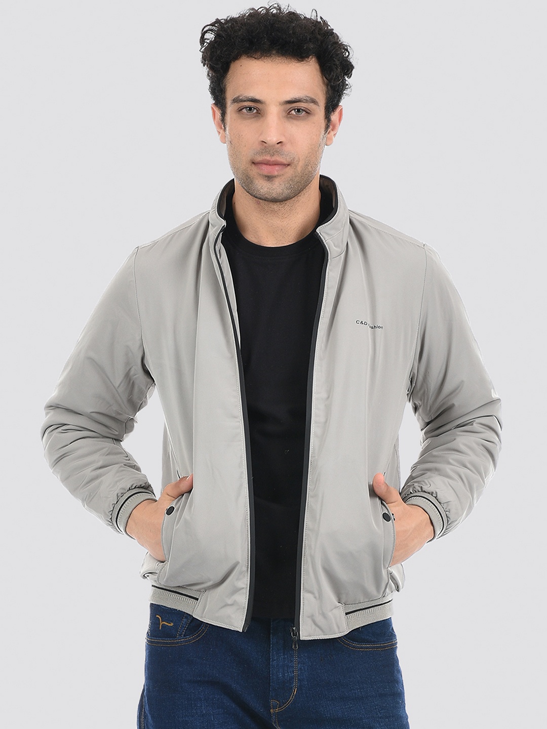 

Cloak & Decker by Monte Carlo Men Grey Open Front Jacket