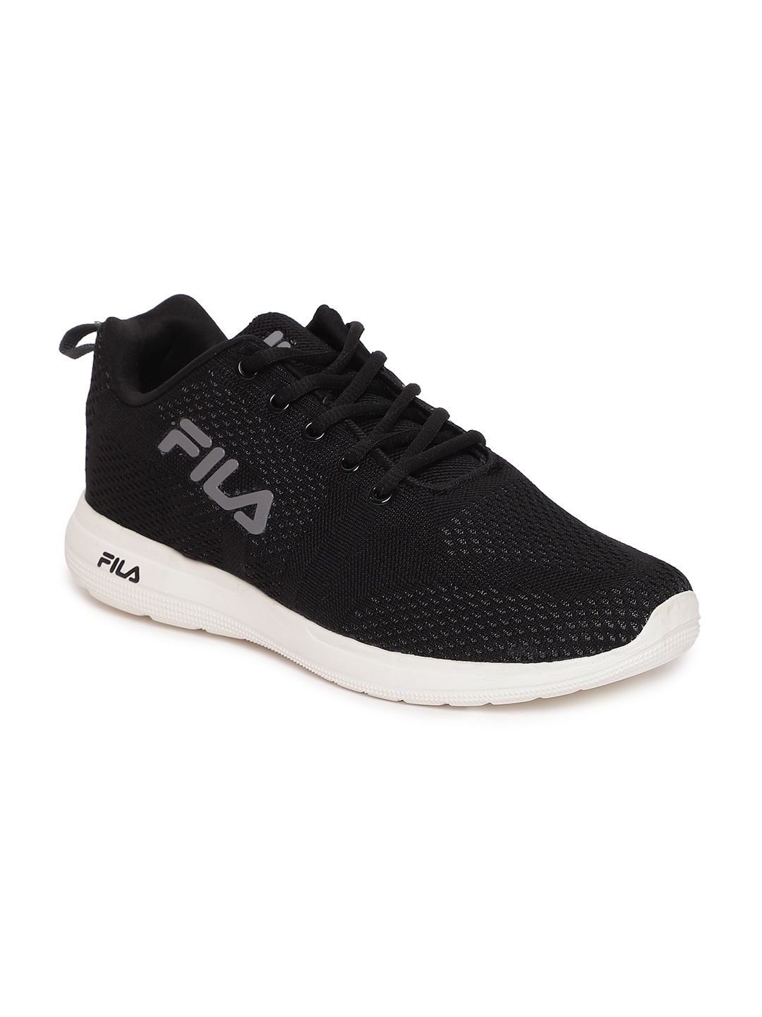 

FILA Men Running Non-Marking Shoes, Black