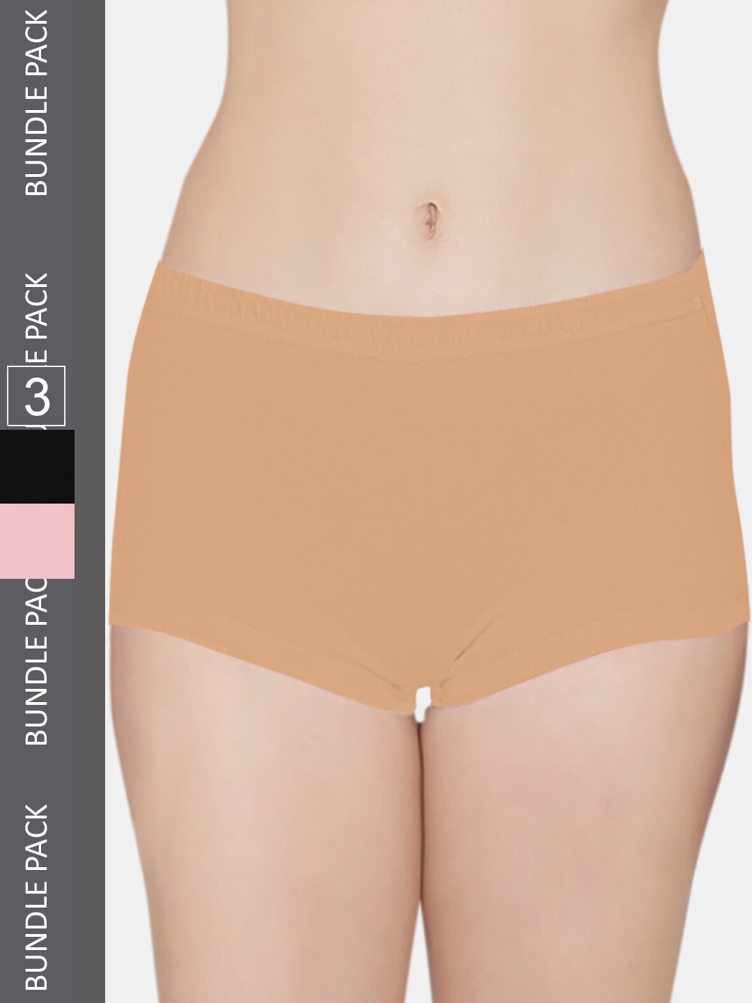 

Kalyani Women Pack Of 3 Boy Shorts Briefs, Black