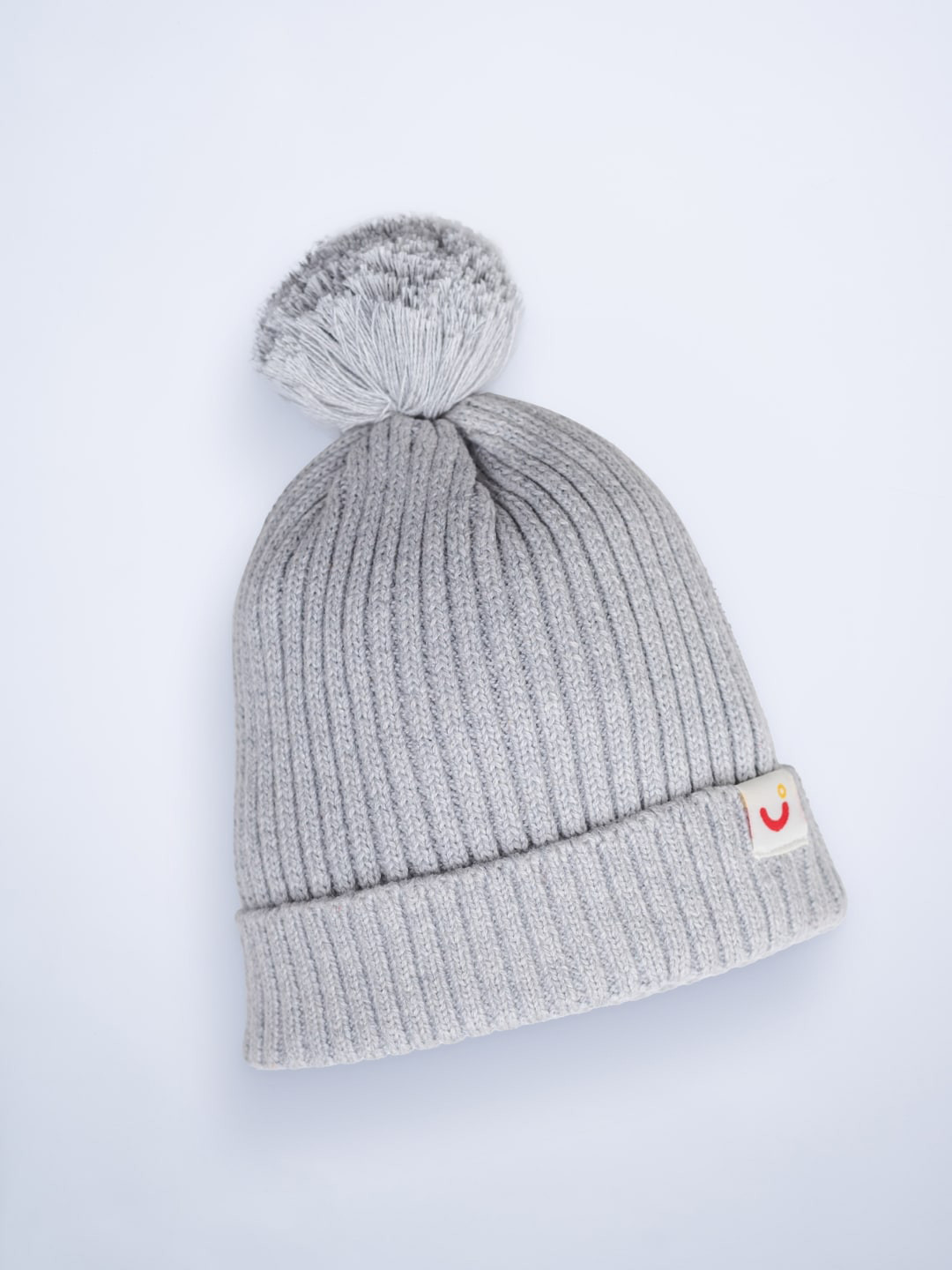 

MYLO ESSENTIALS Kids Grey Self Design Beanie