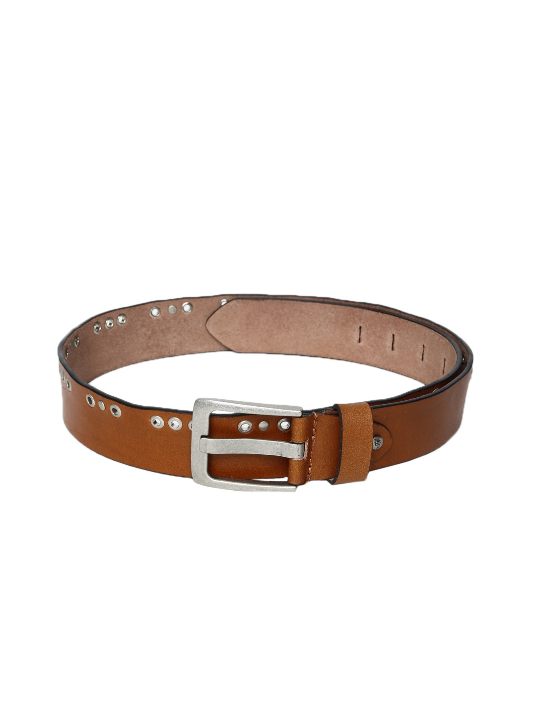 

Flying Machine Men Brown Solid Leather Belt