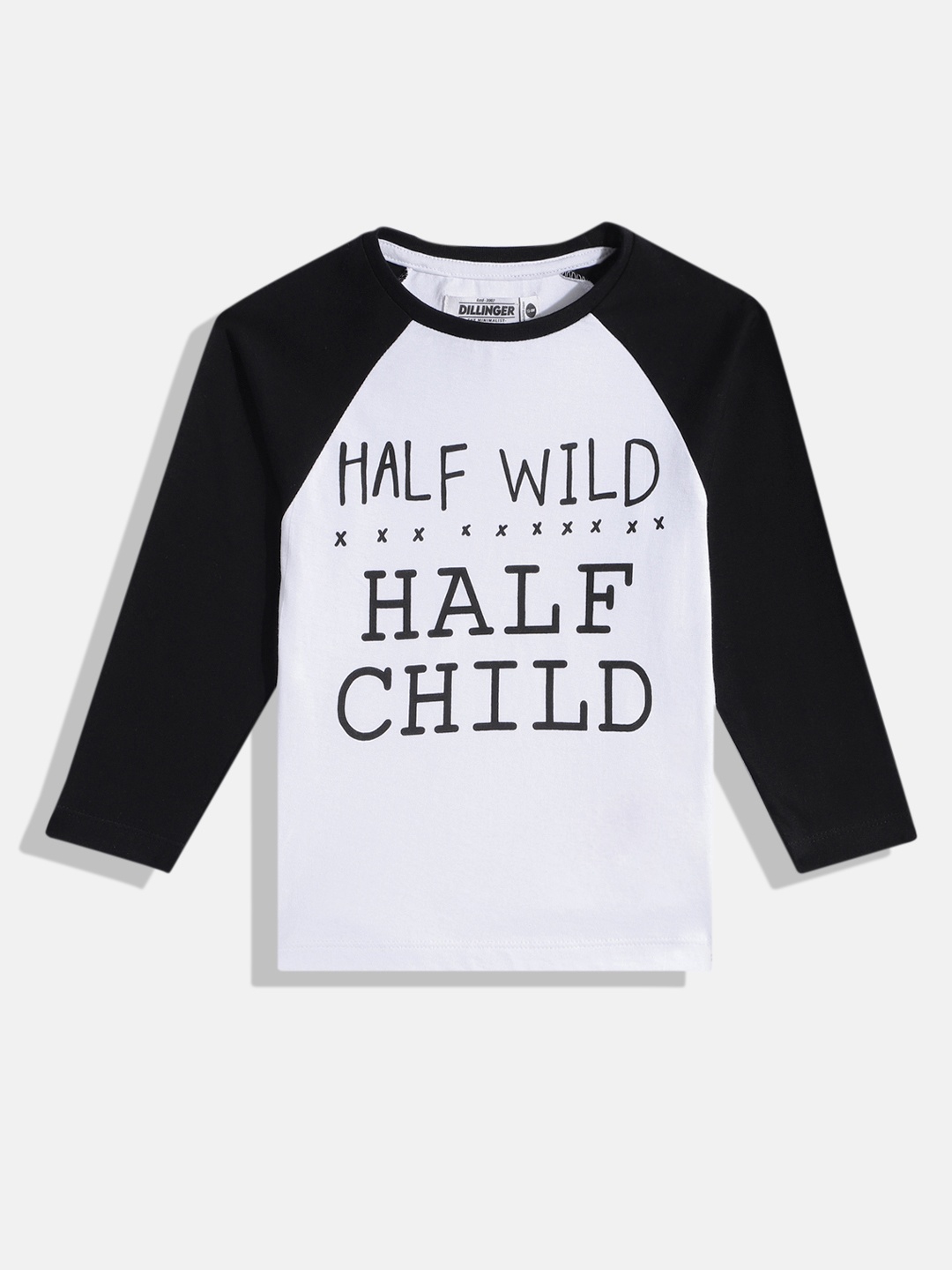

DILLINGER Boys Typography Printed T-shirt, White