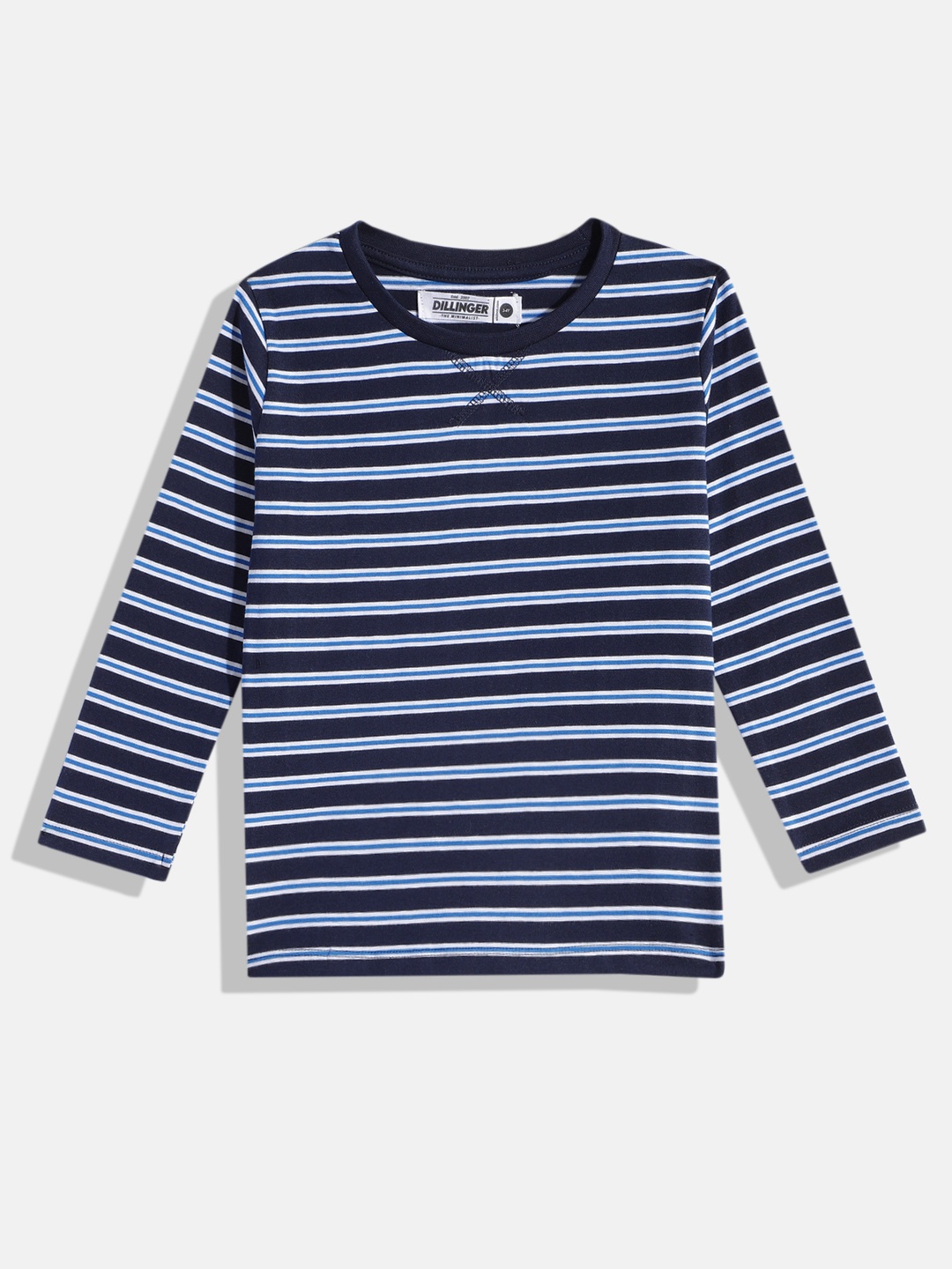 

DILLINGER Boys Striped T-shirt, Navy blue