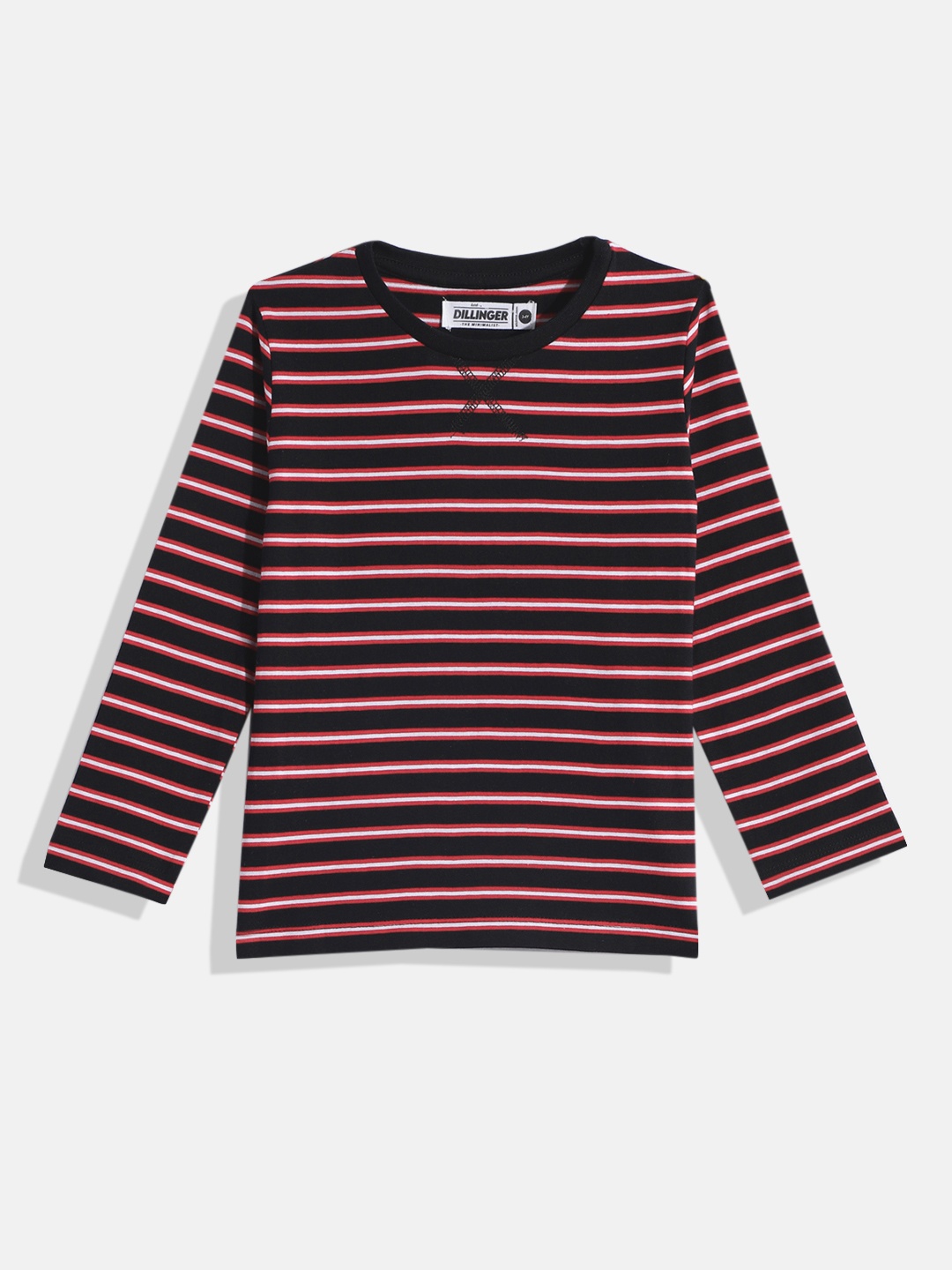 

DILLINGER Boys Striped T-shirt, Black