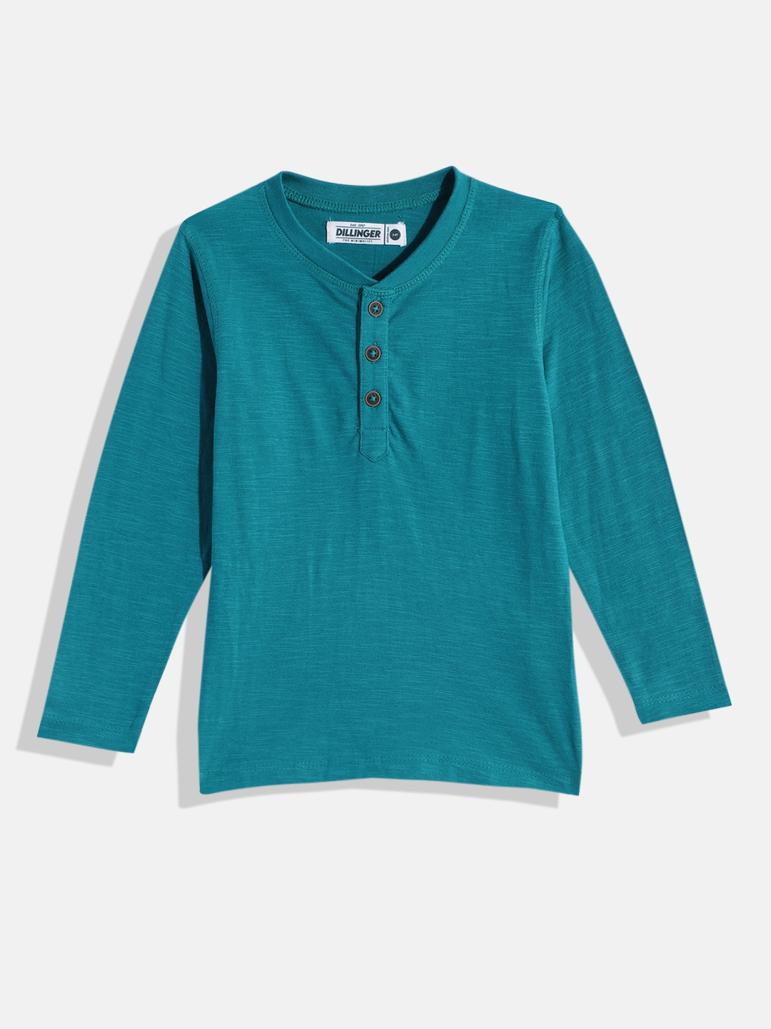

DILLINGER Boys Henley Neck T-shirt, Blue