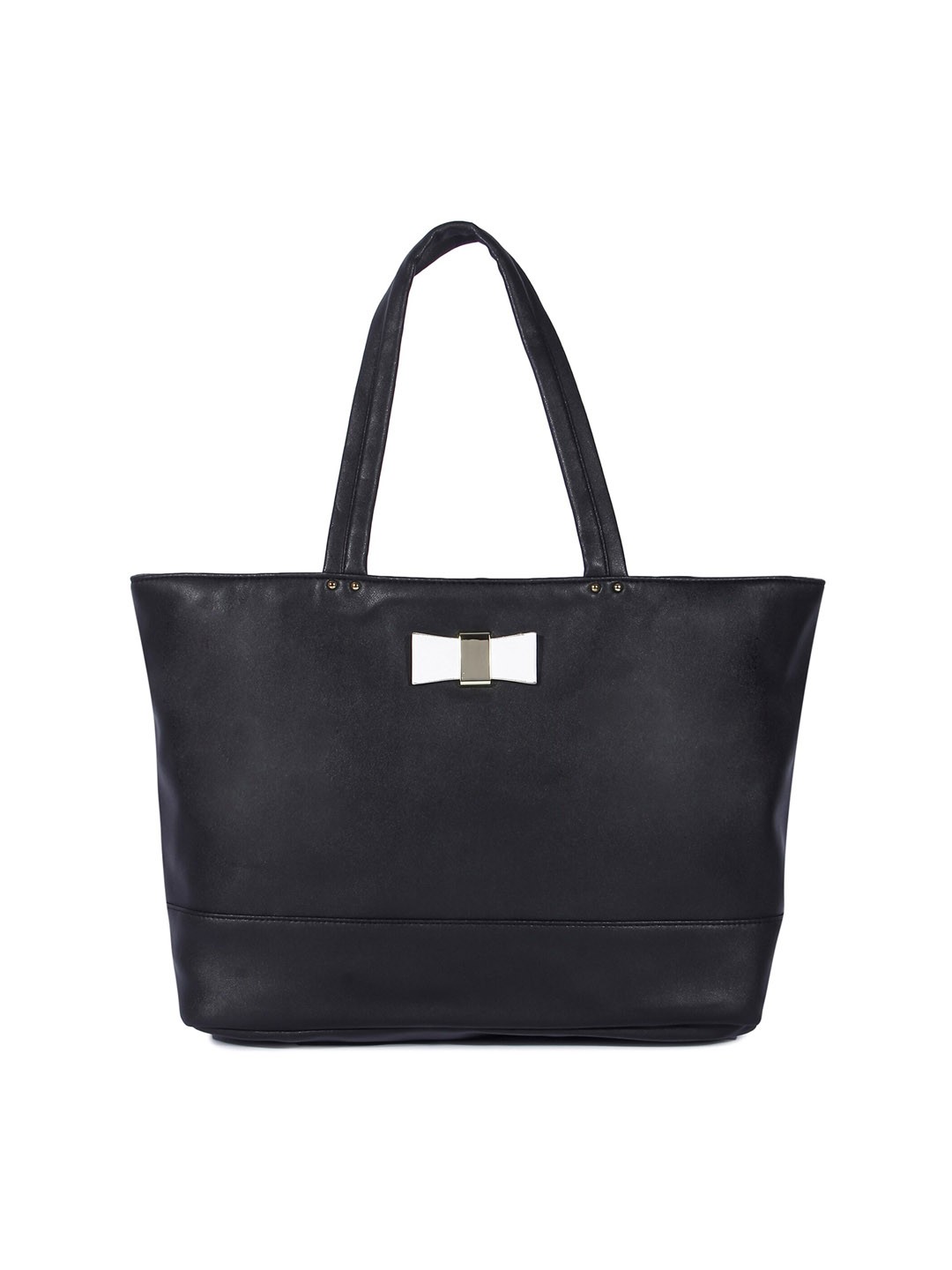 

Pez dorado Women Black PU Structured Shoulder Bag