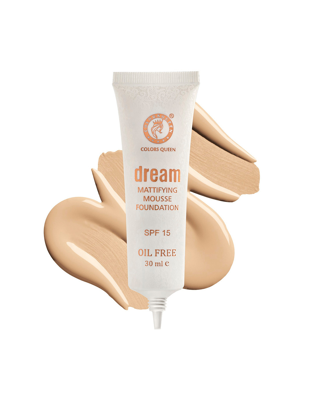 

Colors Queen Dream Mattifying SPF 15 Mousse Foundation Cream 30 ml - Honey Beige 03