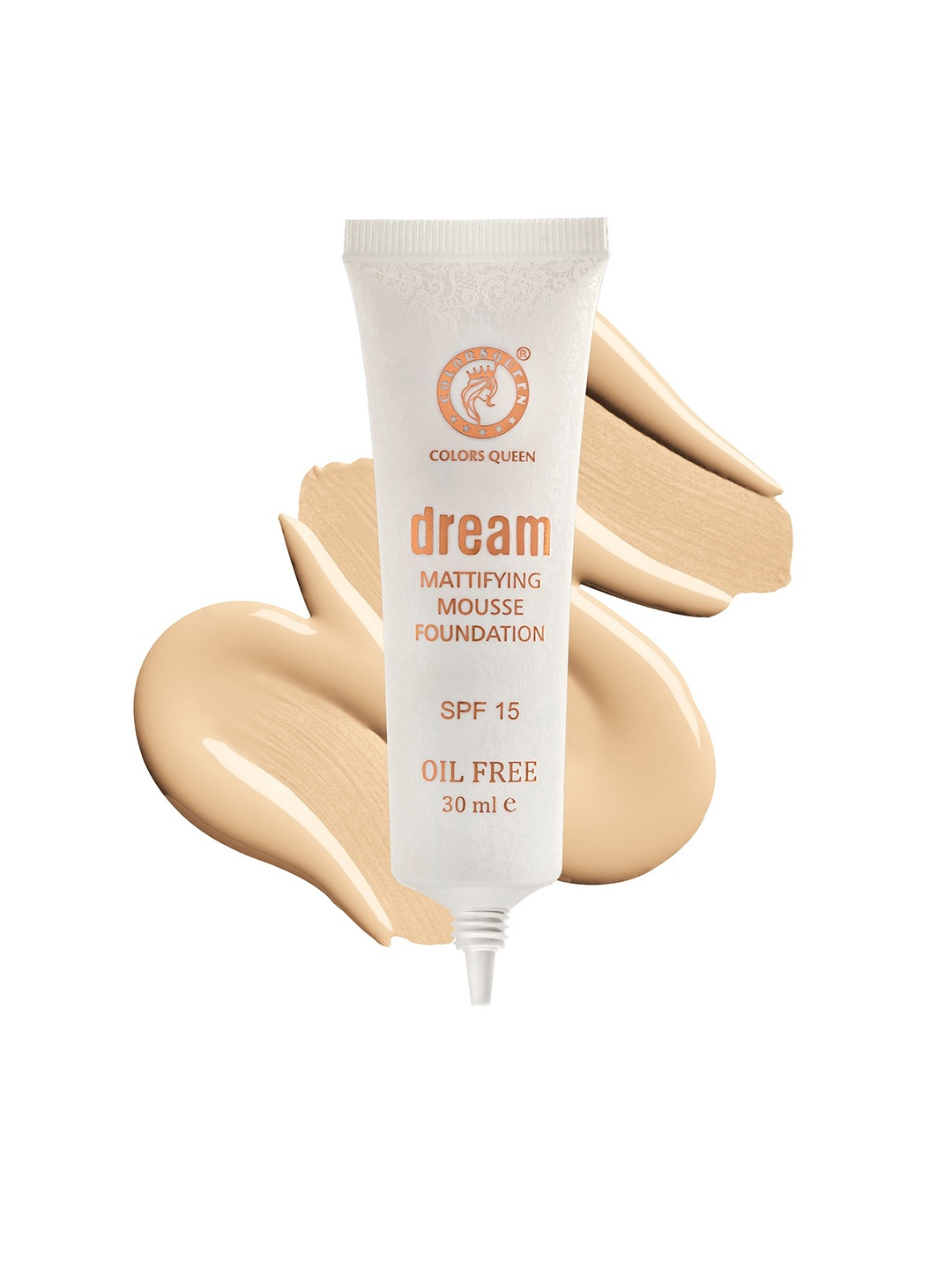 

Colors Queen Dream Mattifying SPF 15 Mousse Foundation Cream 30 ml - Beige 02