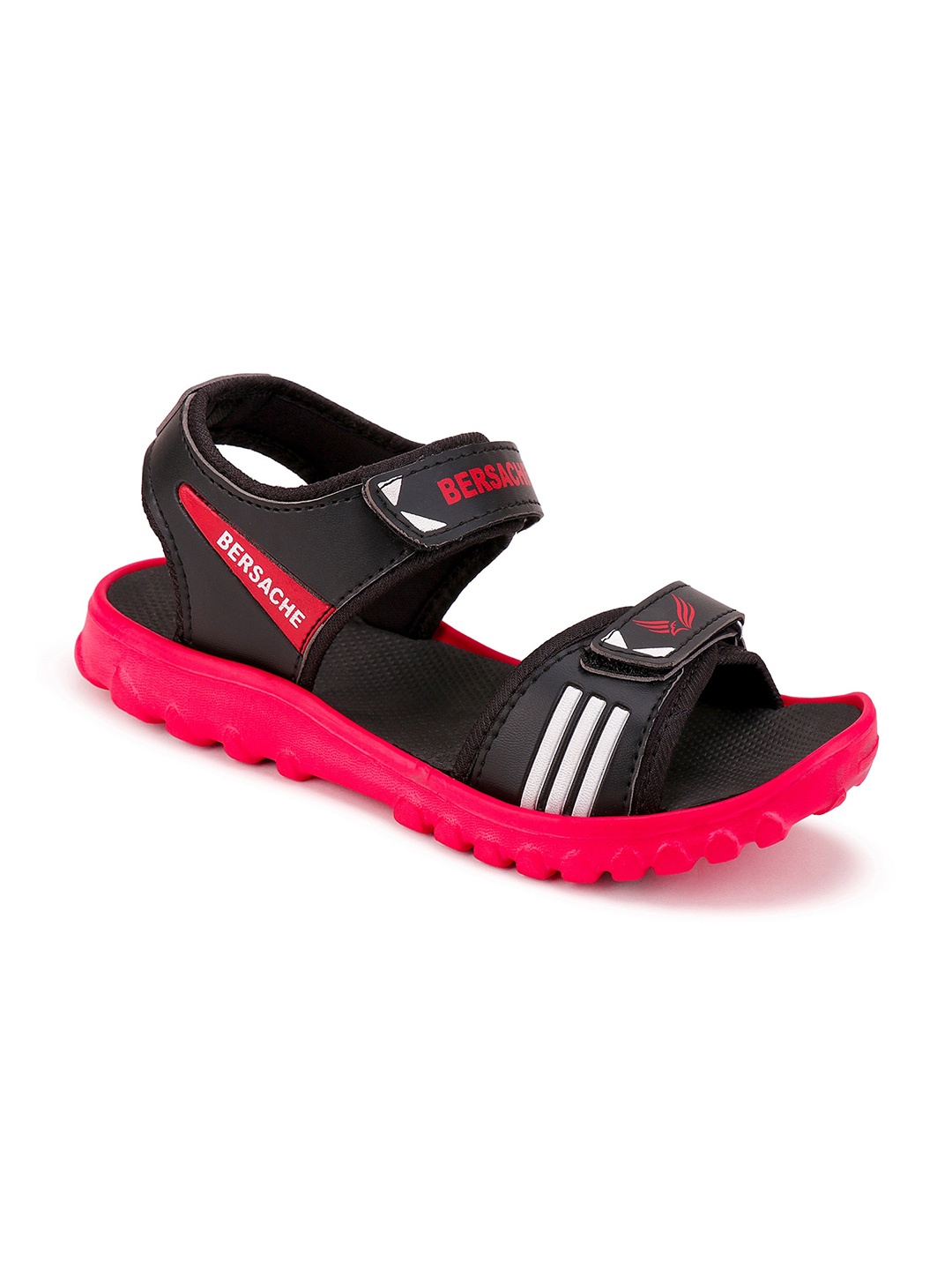 

BERSACHE Men Black & Red Lightweight Sports Sandals