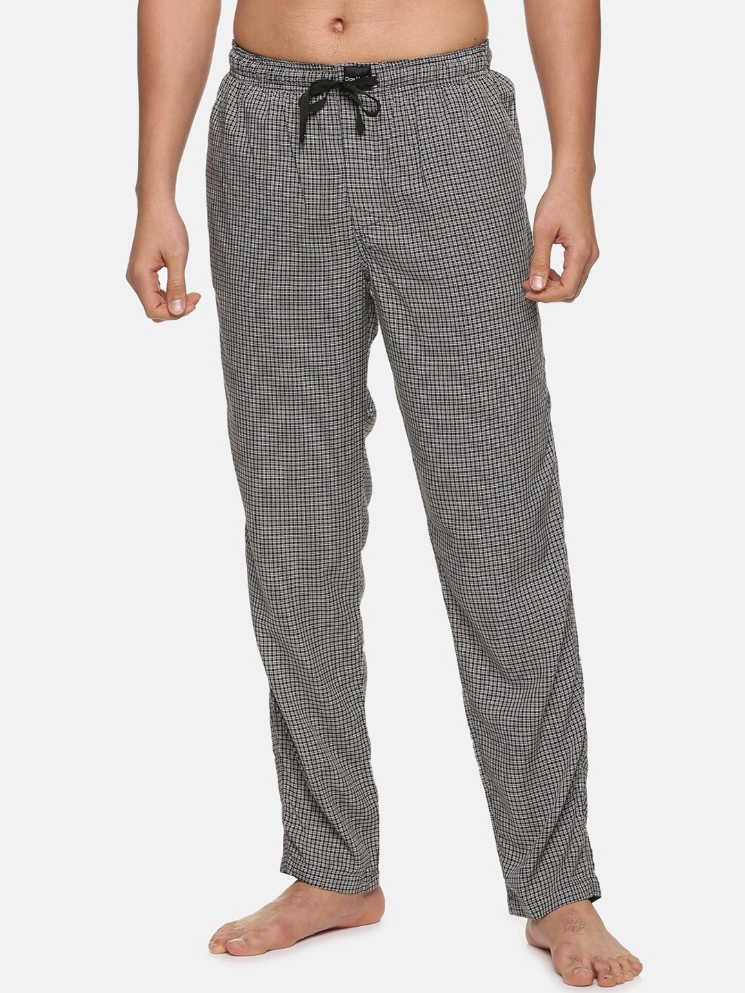 

DON VINO Men Black Checked Cotton Lounge Pants