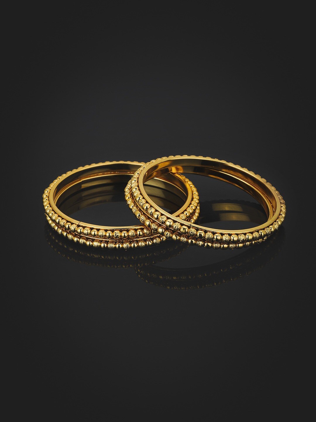 

Carlton London Set Of 4 Gold-Plated Stone Studded Bangle