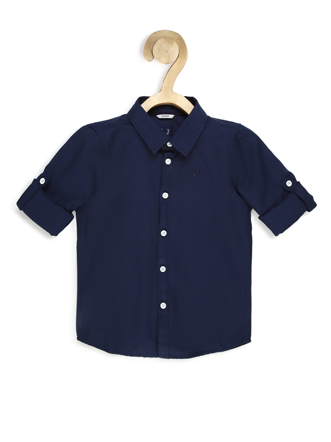 

Allen Solly Junior Boys Navy Blue Slim Fit Casual Shirt