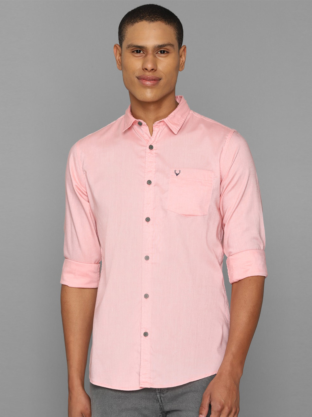 

Allen Solly Sport Men Pink Casual Pure Cotton Shirt