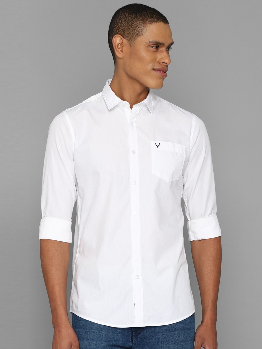 

Allen Solly Sport Men White Casual Pure Cotton Shirt