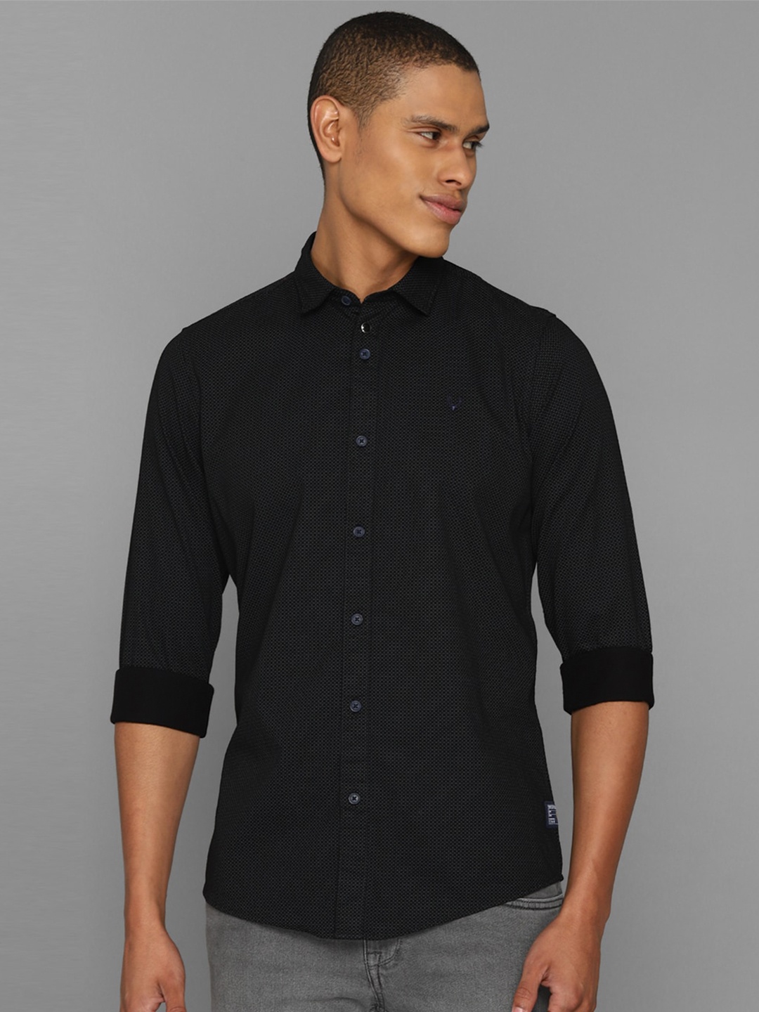 

Allen Solly Sport Men Printed Casual Shirt, Black