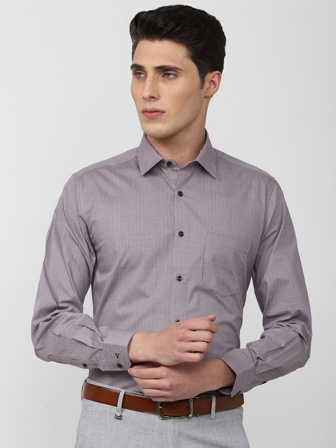 

Van Heusen Men Purple Formal Shirt