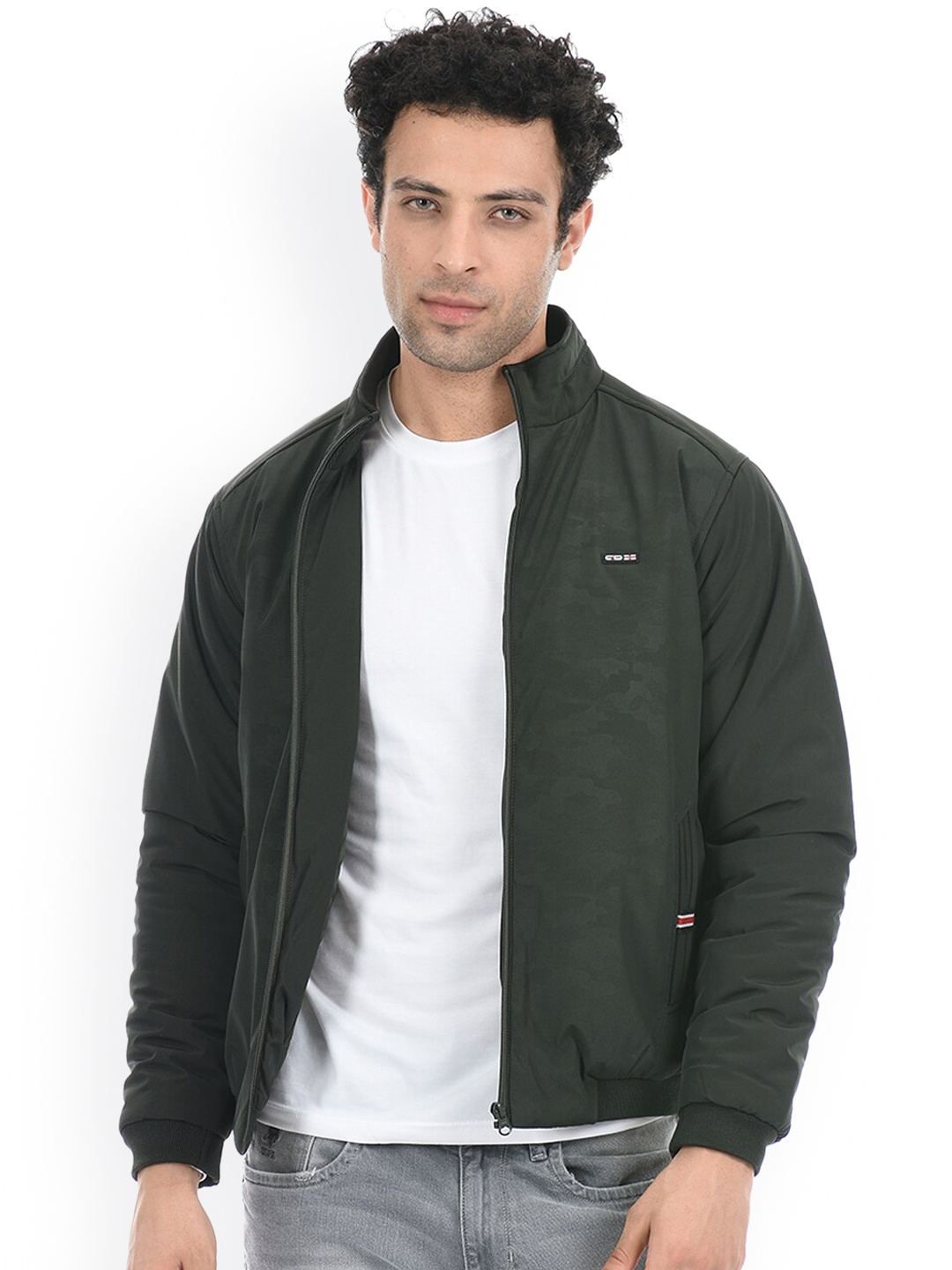 

Cloak & Decker by Monte Carlo Men Green Open Front Jacket