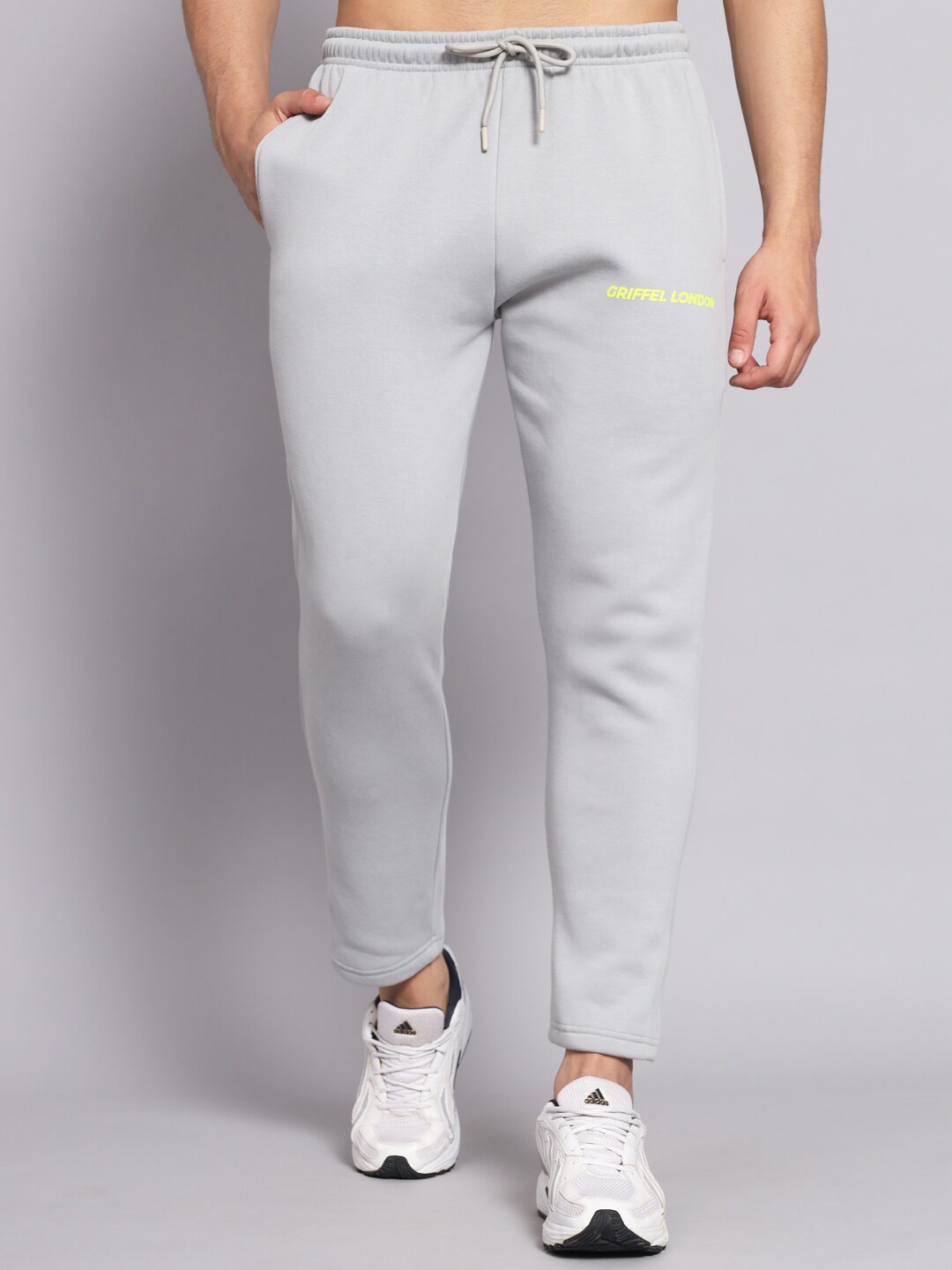 

GRIFFEL Men Steel Cotton Track Pants