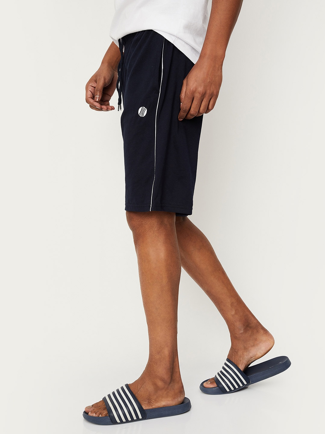 

max Men Blue Cotton Lounge Shorts