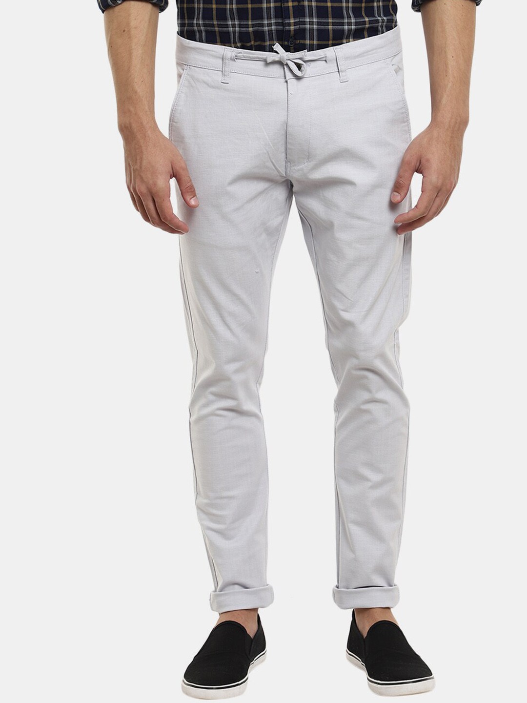 

V-Mart Men Classic Linen Trousers, White