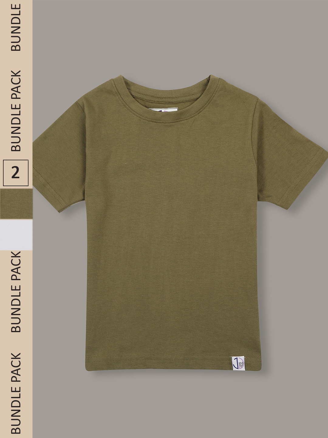 

Jumping Joey Boys Green & White Pack of 2 Pure Cotton T-shirt