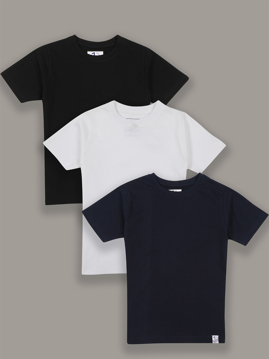 

Jumping Joey Boys Black & White Pack of 3 Pure Cotton T-shirt