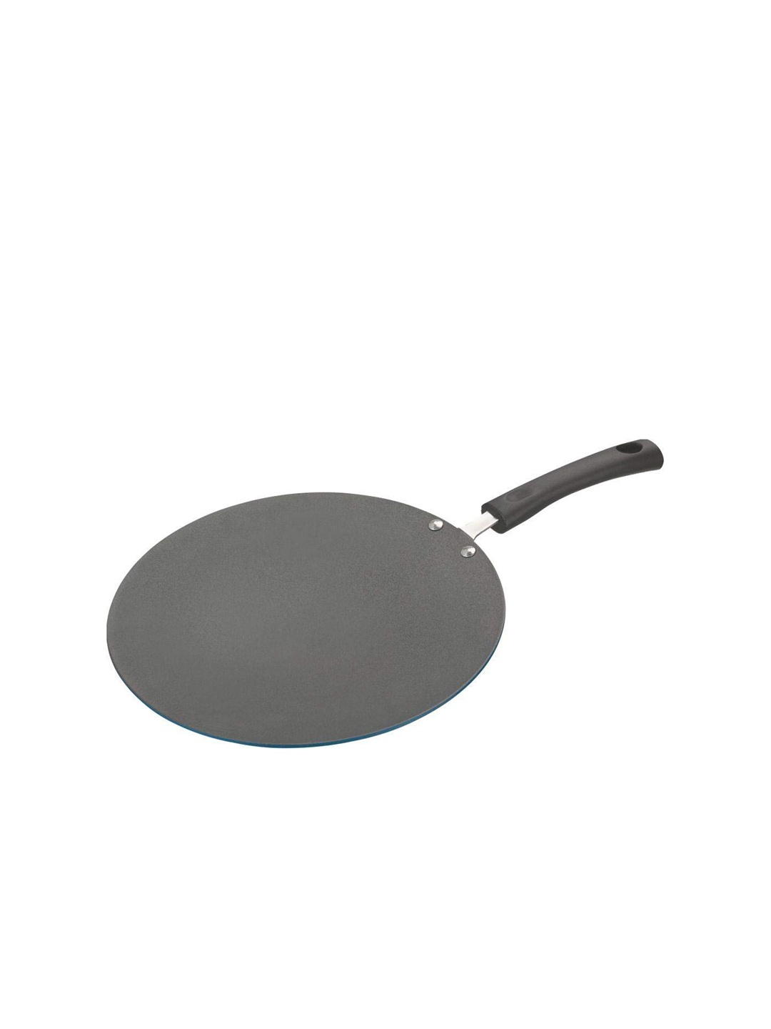 

Vinod Zest Black Non Stick Heat Resistant Aluminium Concave Tawa