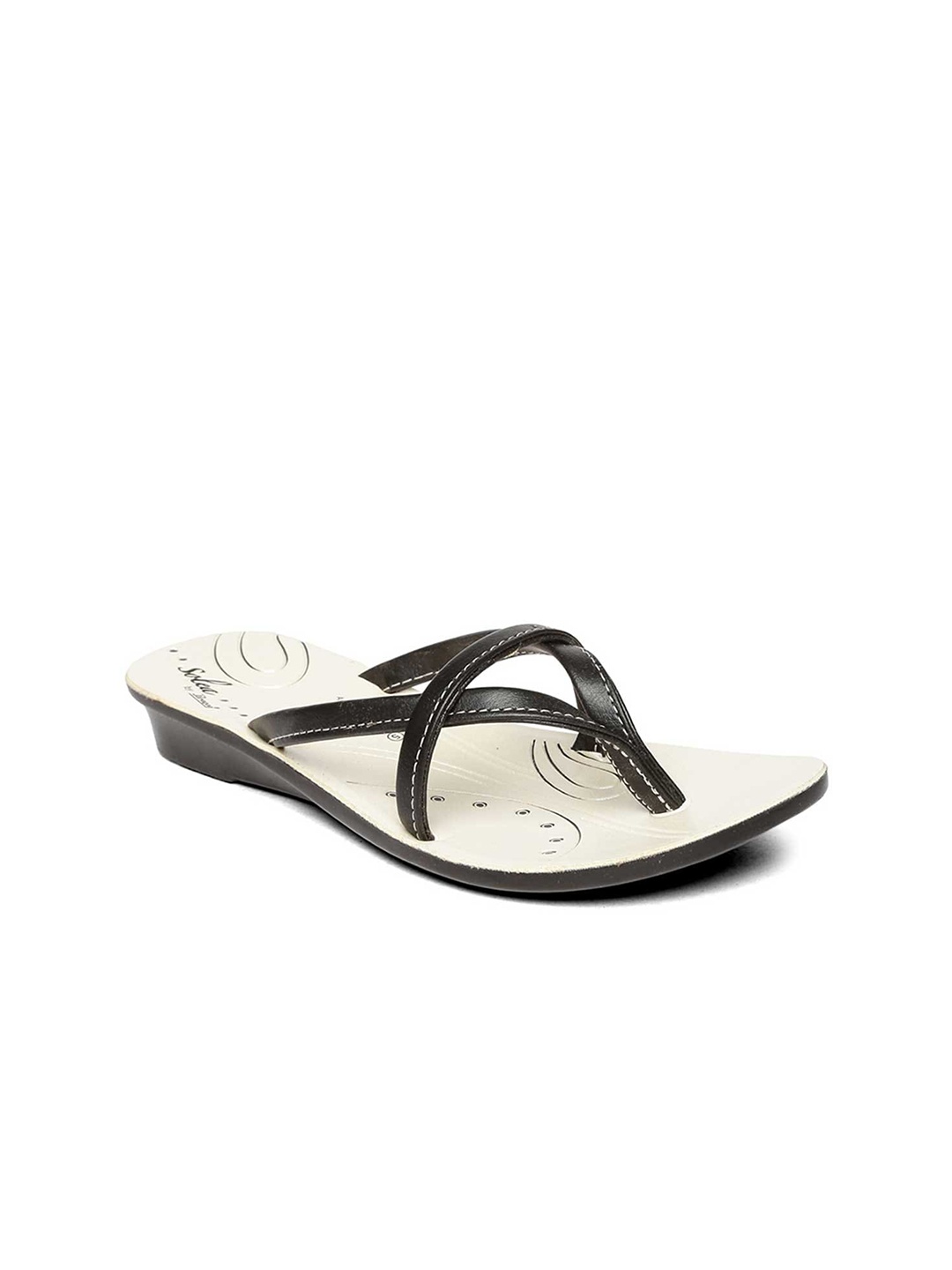 

Paragon Women Printed T-Strap Flats, Black