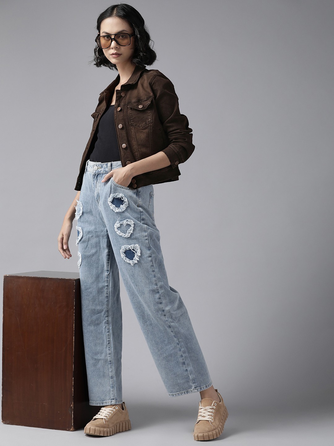 

Roadster Women Brown Denim Jacket