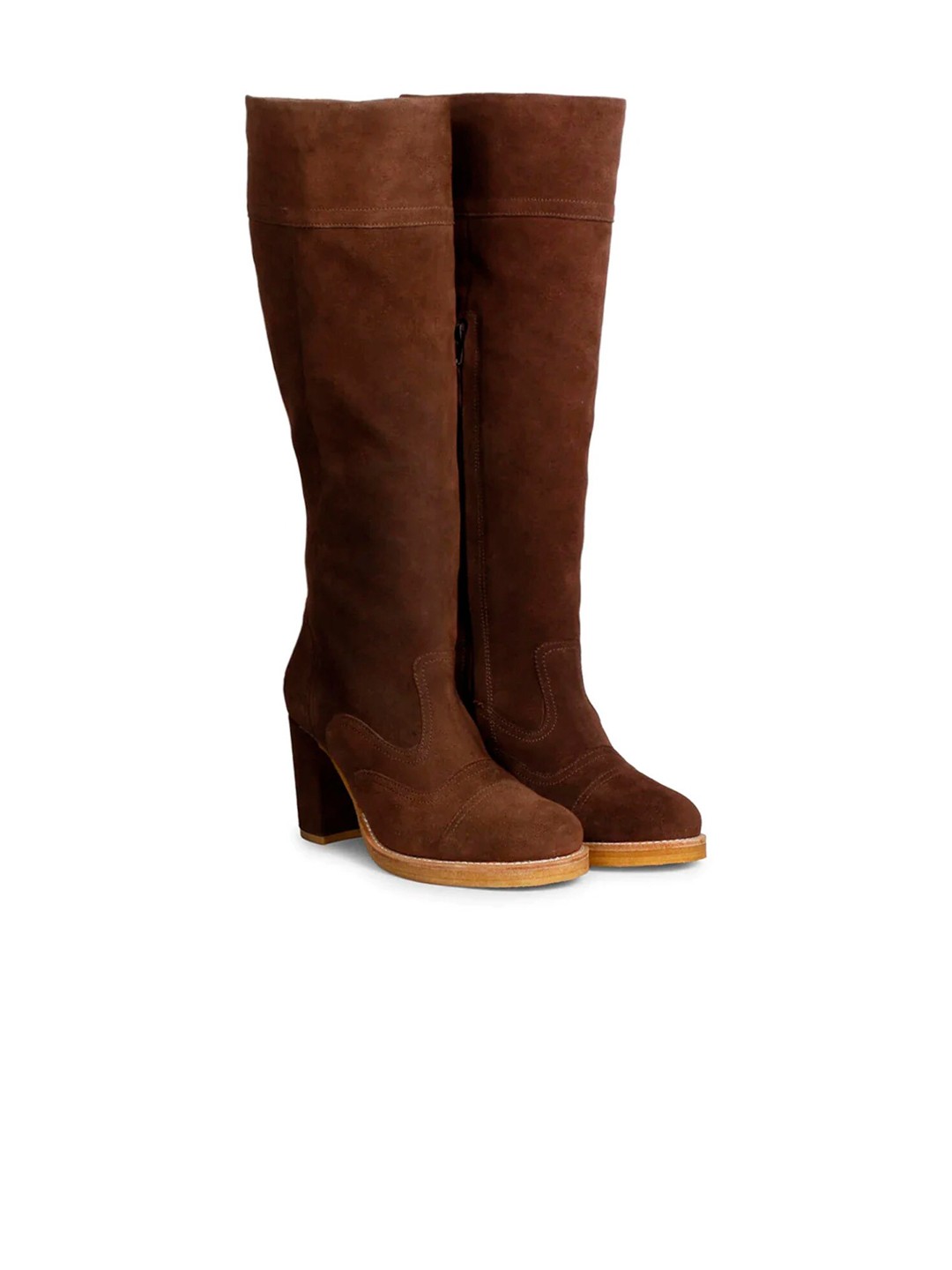 

Saint G Women Brown Leather Winter Boots