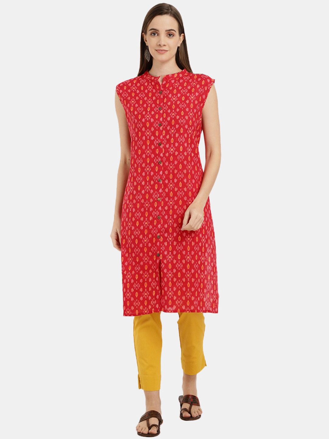 

V-Mart Women Fuchsia Paisley Printed Kurta