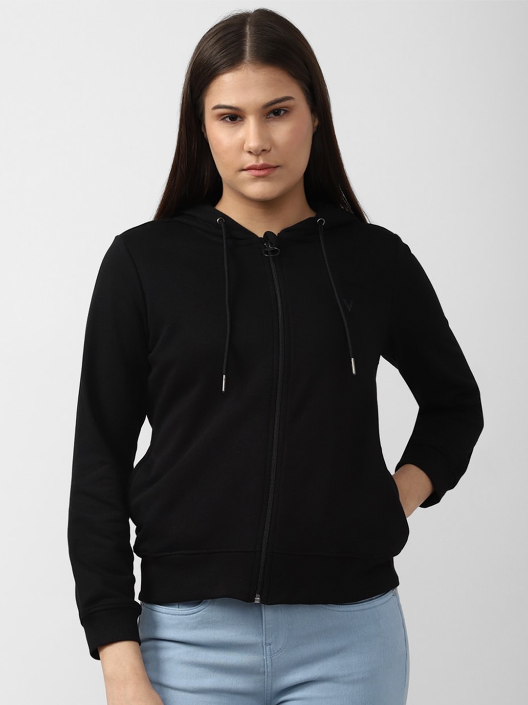 

Van Heusen Woman Hooded Cotton Sweatshirt, Black