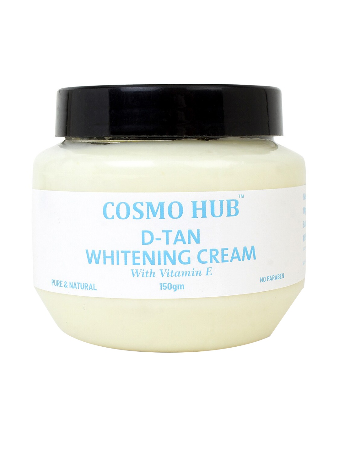 

COSMO HUB Paraben Free Pure & Natural D-Tan Whitening Cream With Vitamin E - 150 g, Off white