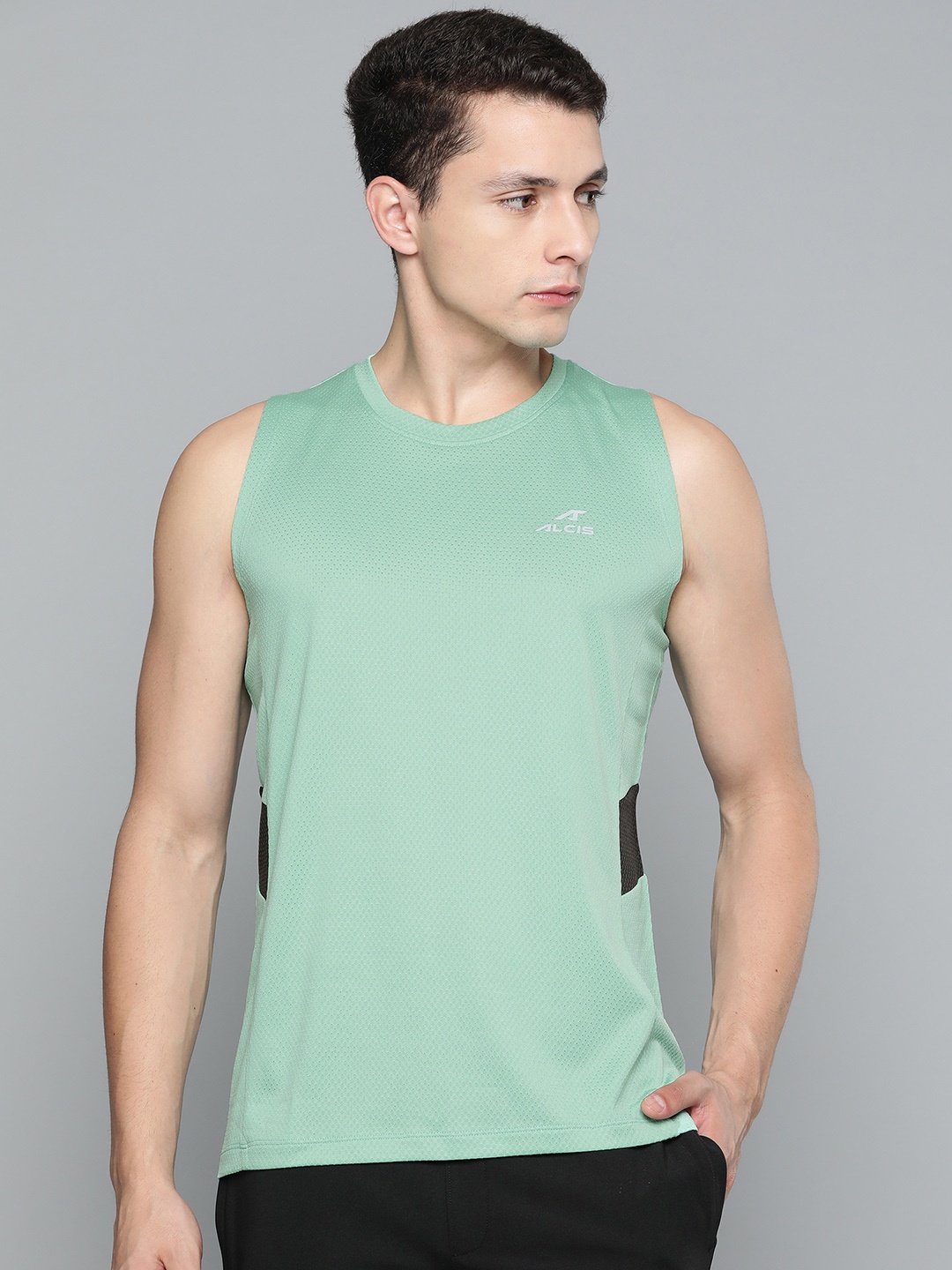 

Alcis Men Dry Tech Slim Fit T-shirt, Sea green