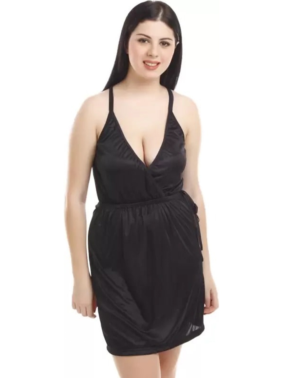 

YOU FOREVER Black Nightdress