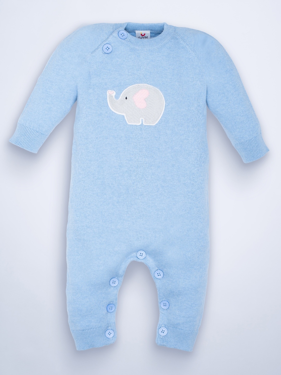 

Mylo Unisex Baby Full Sleeves Sweater Romper, Blue