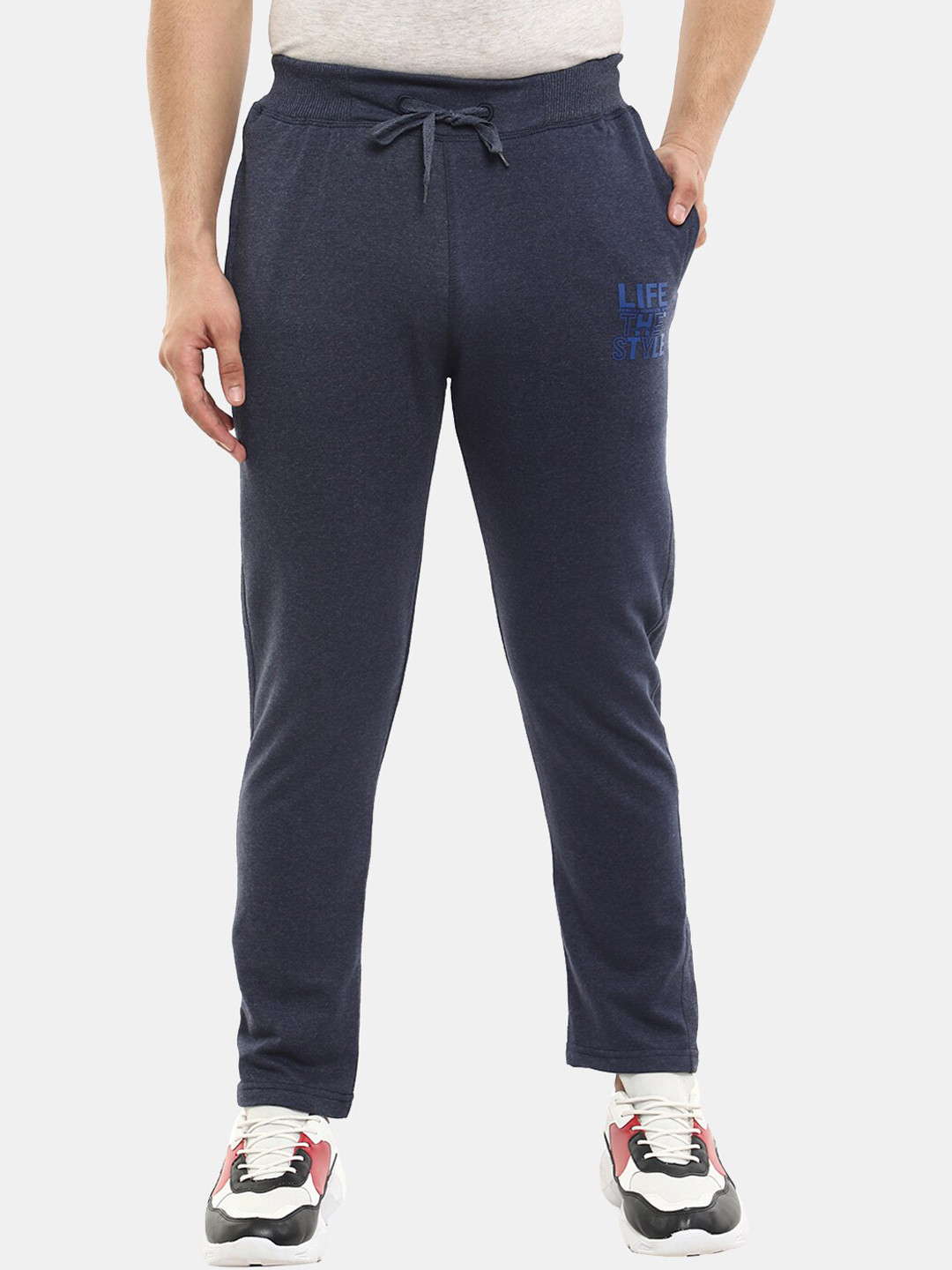 

V-Mart Men Navy Blue Cotton Track Pant