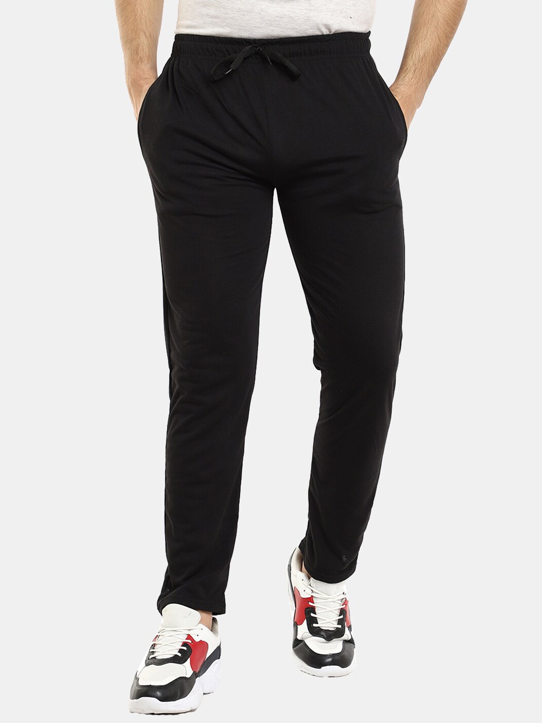 

V-Mart Men Black Regular Fit Cotton Track Pant